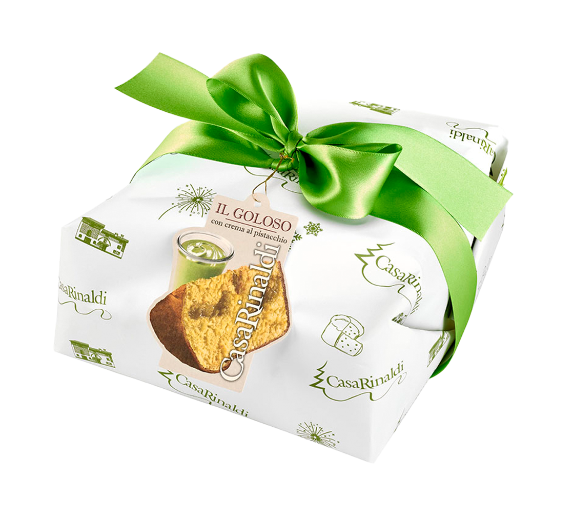 Panettone cu crema de fistic